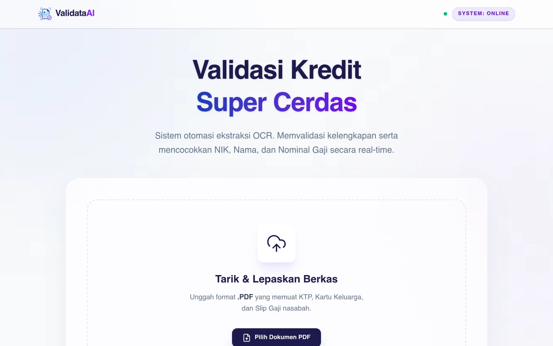Sistem Ekstraksi Dokumen Otomatis Berbasis AI